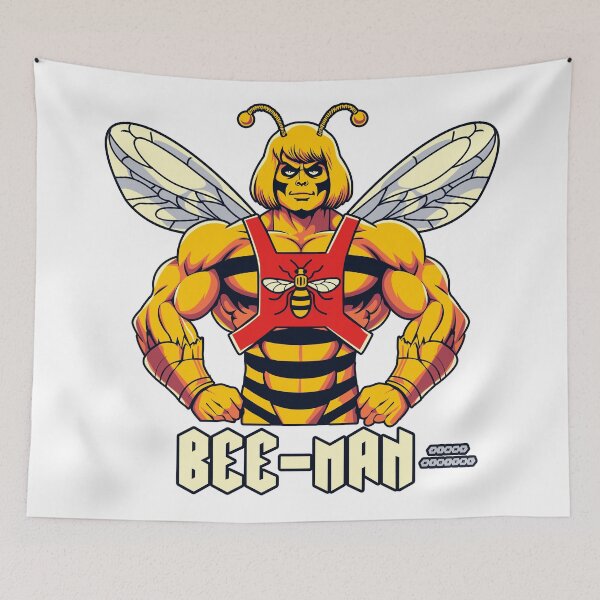 Item preview, Bee-Man! (Manchester bee hero) designed and sold by jimmy-digital.