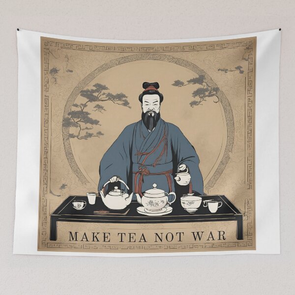 Item preview, Make Tea Not War designed and sold by FitEnvy.