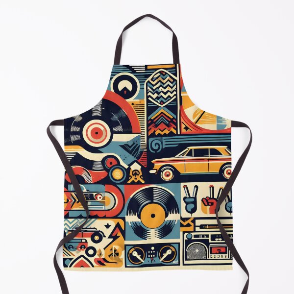 Item preview, Eclectic retro fusion - celebrate the best of the 60s-80s in one vibrant piece! designed and sold by PandaTShirtShop.