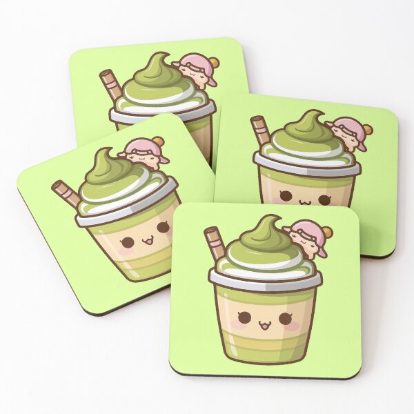 Item preview, Cute Matcha Latte Kawaii designed and sold by canvadreamer444.