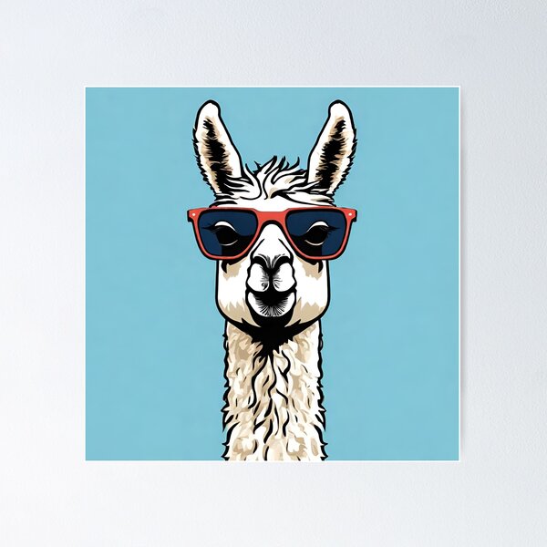 Item preview, Cool 'Sup Llama Art 4 designed and sold by Tom-Johnson.