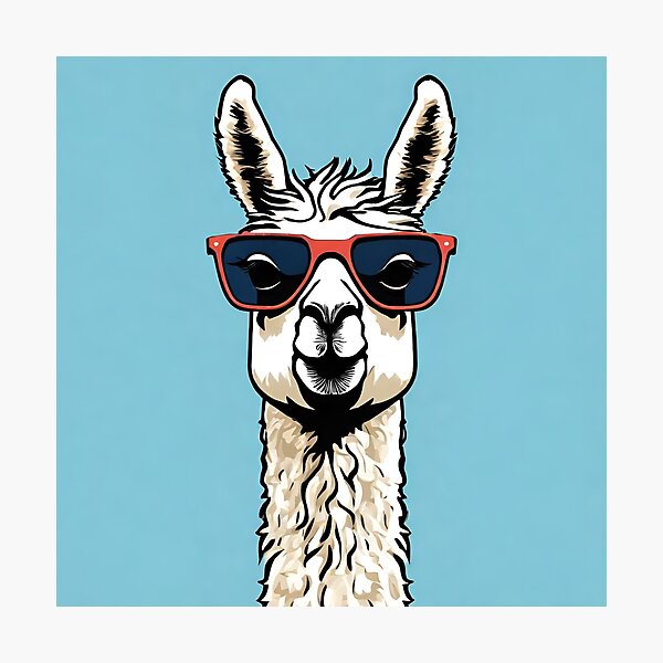Item preview, Cool 'Sup Llama Art 4 designed and sold by Tom-Johnson.