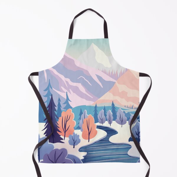 Item preview, Winter Peaks Digital Art Drawing designed and sold by StingReyDesigns.