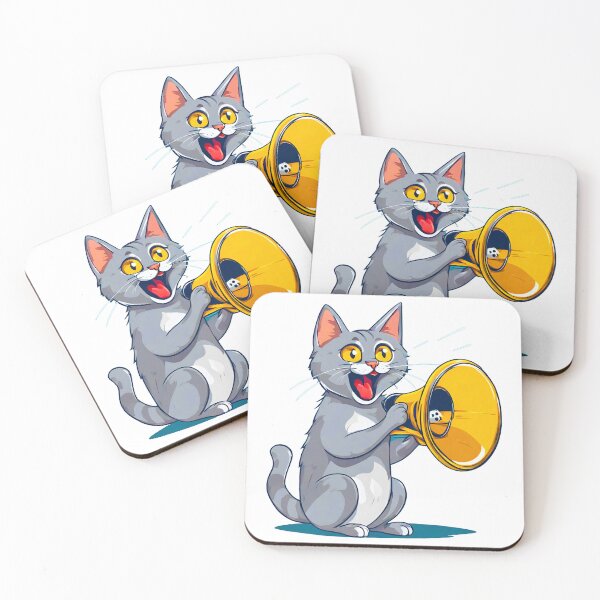 Item preview, Cat with Loudspeaker 2 designed and sold by Tom-Johnson.