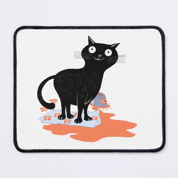 Item preview, black cat painter designed and sold by BessoChicca.