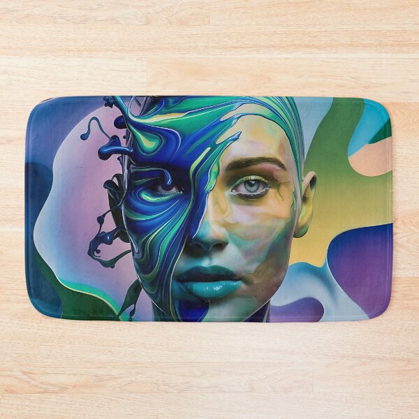 Item preview, Fluid Acrylic with Face Pouring Paint Art 3D Model designed and sold by Charlygood.