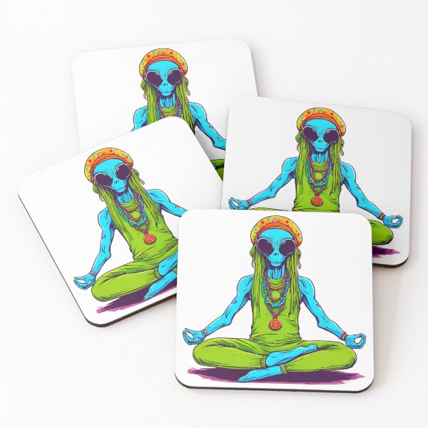 Item preview, Hippie Alien Practices Yoga Among Stars 2 designed and sold by Tom-Johnson.