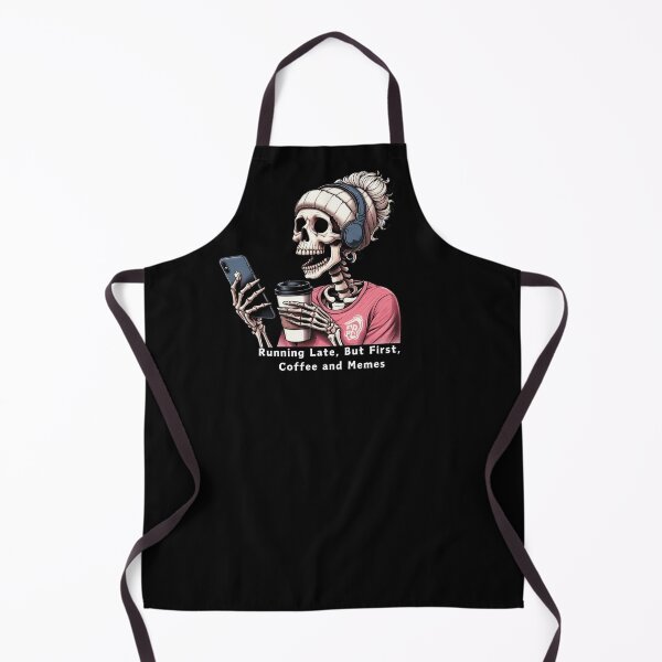 Item preview, Running late, but first coffee and memes designed and sold by KolbaVison.