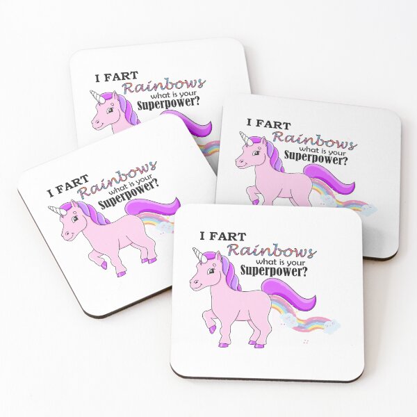 Item preview, Unicorn Horse Farting Rainbows designed and sold by CatsArtStore.