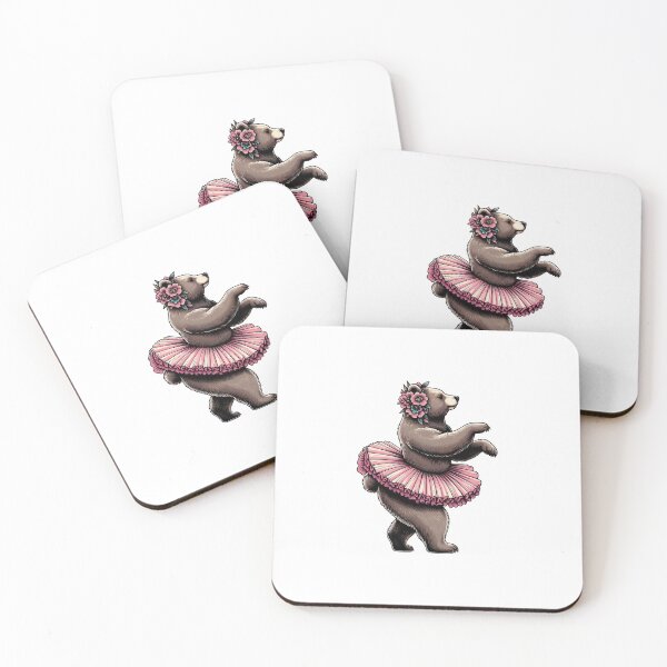 Item preview, Dancing Bear with Flowers Sticker designed and sold by TeeGleam.