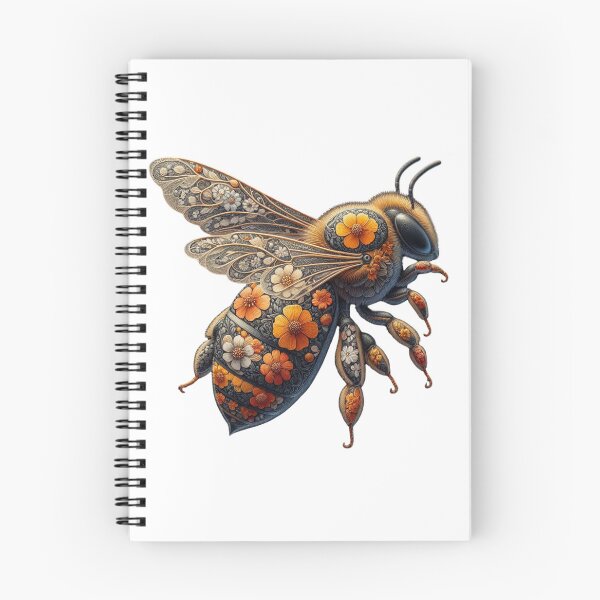 Item preview, Steampunk Floral Bee Art - Unique Nature-Inspired Merchandise designed and sold by MiszungART.