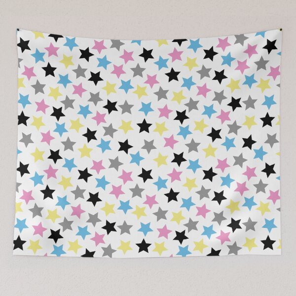 Item preview, Polygender Pride Flag Stars Pastel designed and sold by JoyfulJen.