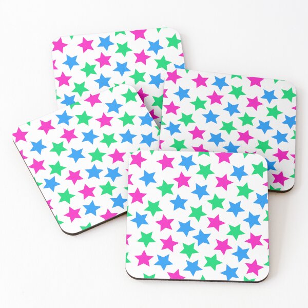 Item preview, Polysexual Pride Flag Stars Pink Green Blue designed and sold by JoyfulJen.