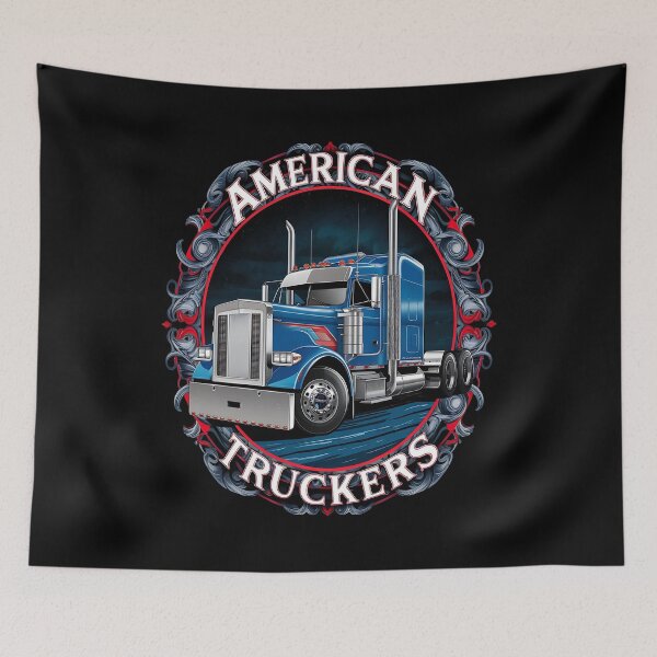 Item preview, American truckers - Truck stop - Trucking and chucklin - road warrior - trucking compagny designed and sold by JansenGS.