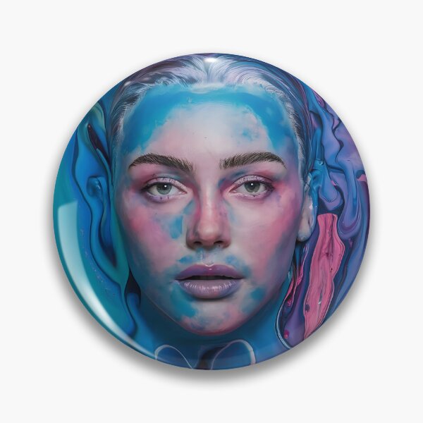Item preview, Fluid Acrylic with Face Pouring Paint Art 3D Model designed and sold by Charlygood.