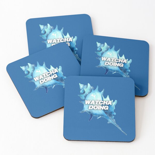 Item preview, Watcha Doing Blue Seashell designed and sold by karma-style.
