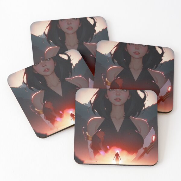 Item preview, Digital Painting Anime Woman Powerful designed and sold by FlowerFairyAngel.