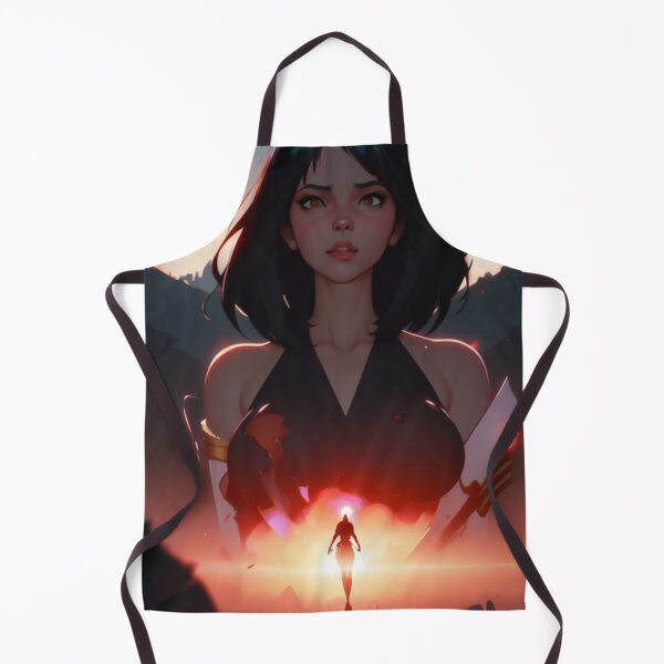Item preview, Digital Painting Anime Woman Powerful designed and sold by FlowerFairyAngel.