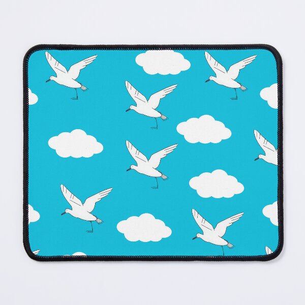 Item preview, Birds and clouds on a blue background designed and sold by Toom289.