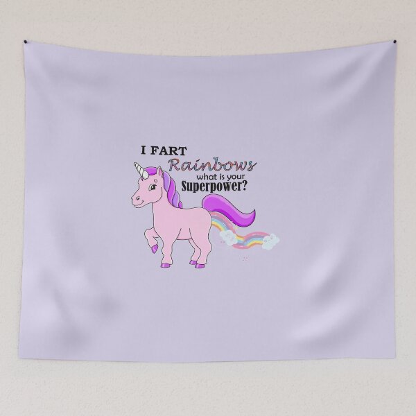 Item preview, Unicorn Horse Farting Rainbows designed and sold by CatsArtStore.