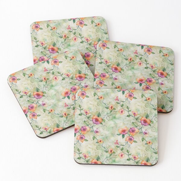 Item preview, flowers vines seamless digital paper designed and sold by Anupaps.