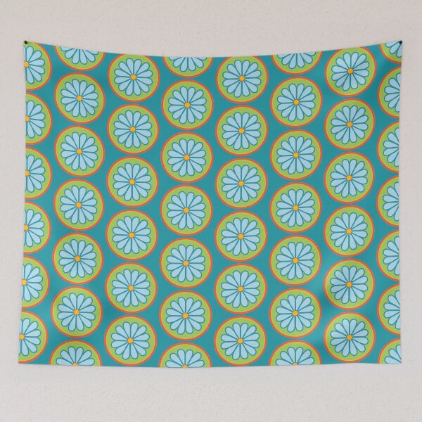 Item preview, Retro Flower Circle designed and sold by emily3design.