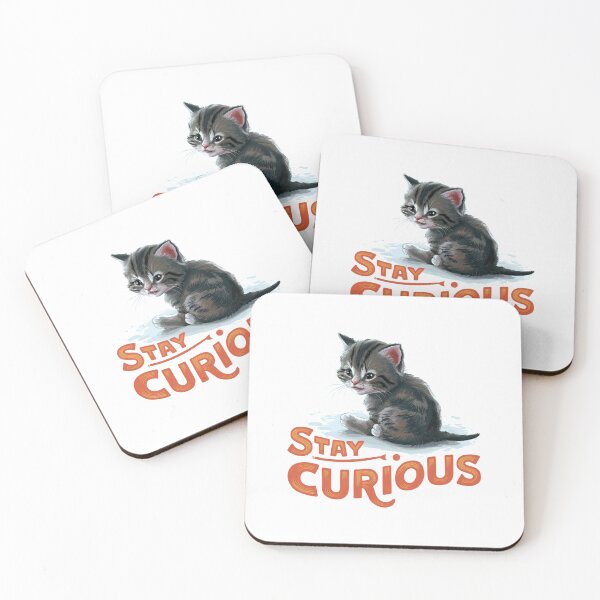Item preview, Curious Kitten: Stay Curious designed and sold by deluxedigital1.