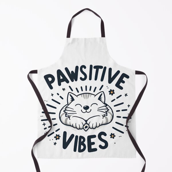 Item preview, Positive Vibes Cat Lovers Funny Pun designed and sold by RubisLeaf.