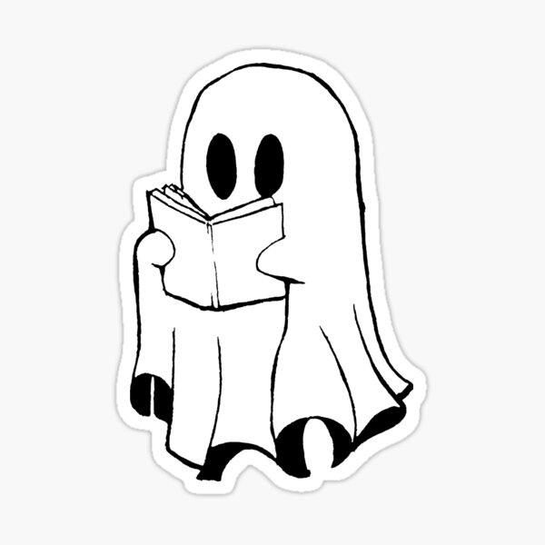 Item preview, Book reading ghost designed and sold by Mounalessnight.