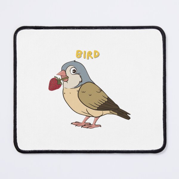 Item preview, features a cartoon bird with a strawberry in its mouth designed and sold by lmsendalfer.