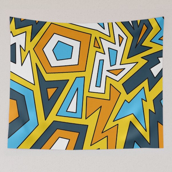 Item preview, AroAce Pride Sunset Geometric Abstract designed and sold by JoyfulJen.