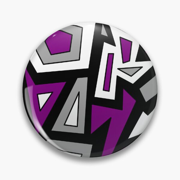 Item preview, Ace Asexual Pride Modern Geometric Abstract Purple designed and sold by JoyfulJen.