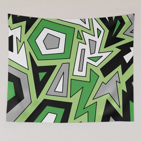 Item preview, Aromantic Aro Pride Modern Geometric Abstract designed and sold by JoyfulJen.