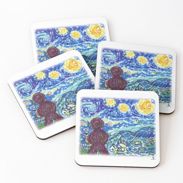 Item preview, Meeple Starry Night Board Game Art Fun Design designed and sold by mytshirtfort.