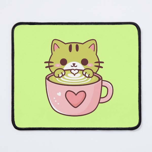 Item preview, Cute Matcha Latte Kitten Kawaii designed and sold by canvadreamer444.