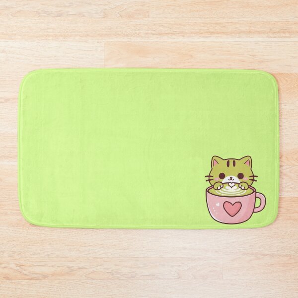 Item preview, Cute Matcha Latte Kitten Kawaii designed and sold by canvadreamer444.