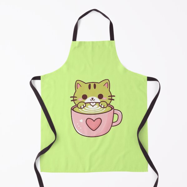 Item preview, Cute Matcha Latte Kitten Kawaii designed and sold by canvadreamer444.