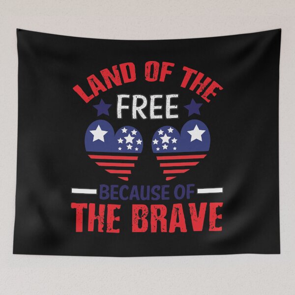 Item preview, Land Of The Free Because Of The Brave designed and sold by creativevogue.