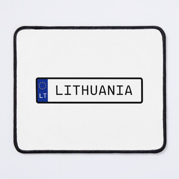 Item preview, Lithuania EU Number Plate designed and sold by PatchMerch.