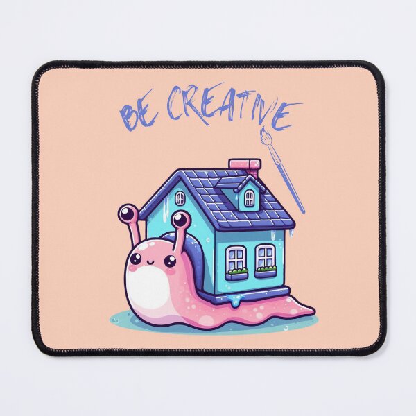 Item preview, Be creative, cute slug with her house on her back designed and sold by coloursforkids.