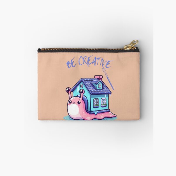 Item preview, Be creative, cute slug with her house on her back designed and sold by coloursforkids.