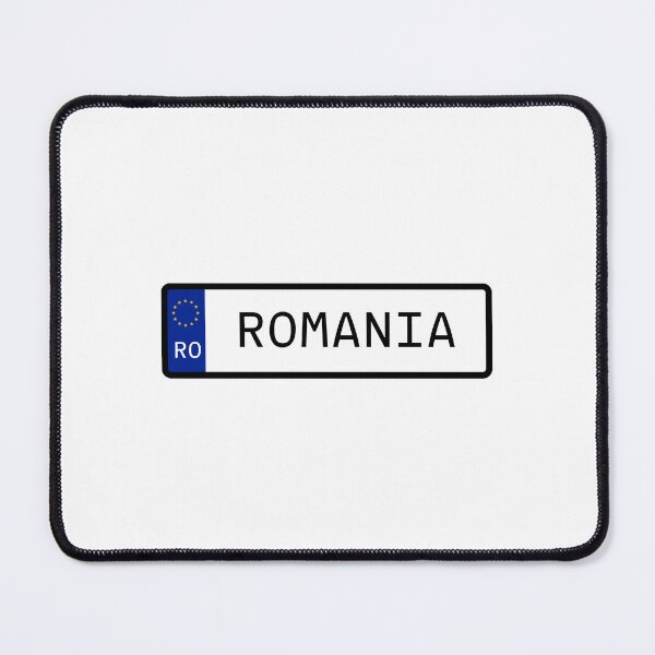 Item preview, Romania EU Number Plate designed and sold by PatchMerch.
