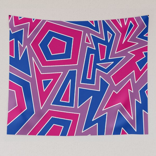 Item preview, Bi Bisexual Pride Modern Geometric Abstract designed and sold by JoyfulJen.