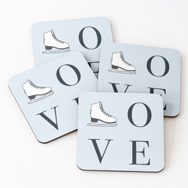 Item preview, Figure Skate LOVE Illustration designed and sold by TheEclecticKat.