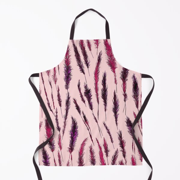 Item preview, Burgundy Grunge Style Wild Grasses on Pink Background designed and sold by Beachy.