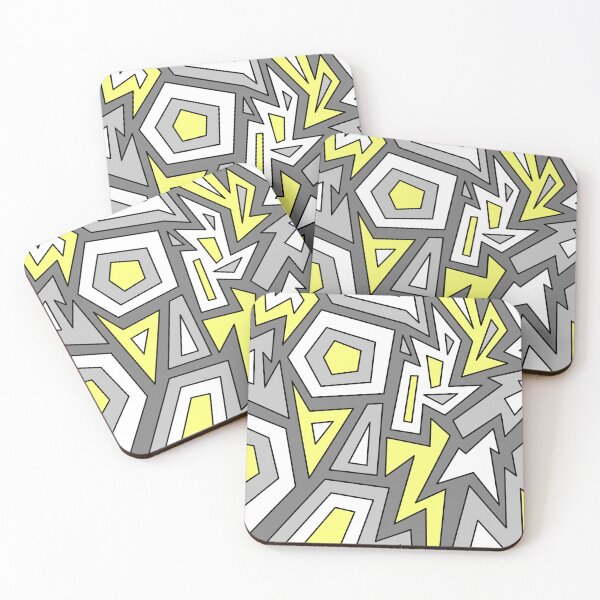 Item preview, Demigender Pride Modern Geometric Abstract Yellow designed and sold by JoyfulJen.