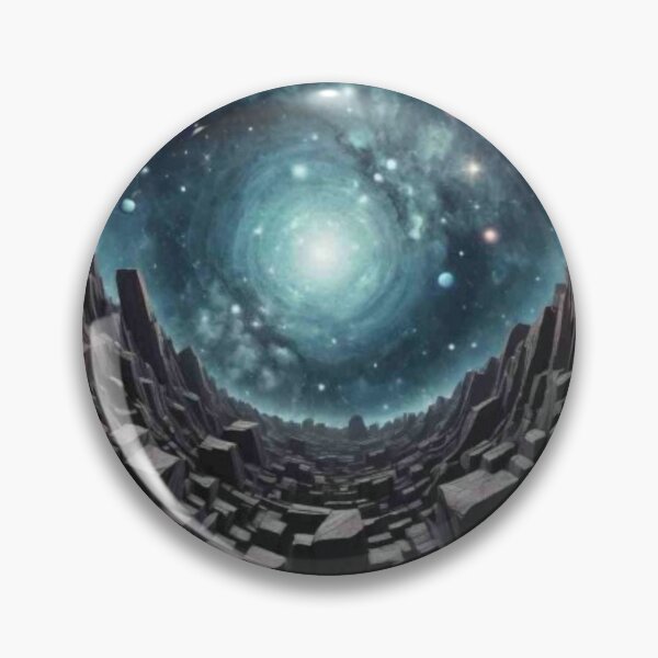 Item preview, Cosmic Galaxy Design with Rock Landscape in watercolor paint designed and sold by EmeraldCauldren.