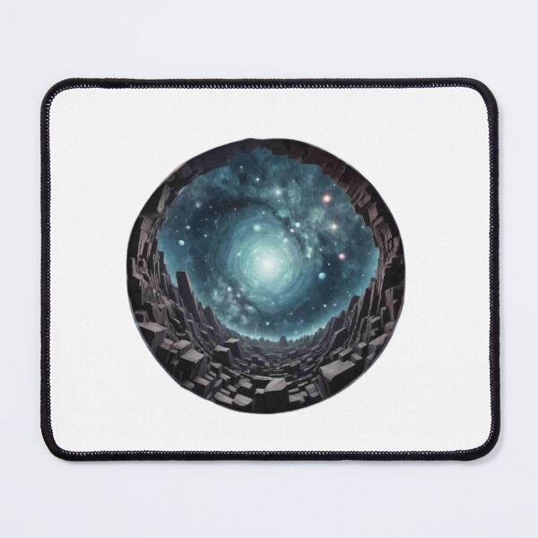 Item preview, Cosmic Galaxy Design with Rock Landscape in watercolor paint designed and sold by EmeraldCauldren.