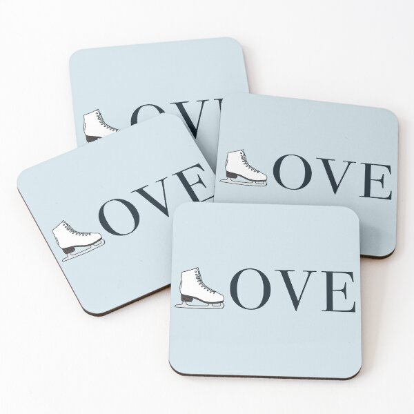 Item preview, Figure Skate LOVE Text Illustration designed and sold by TheEclecticKat.