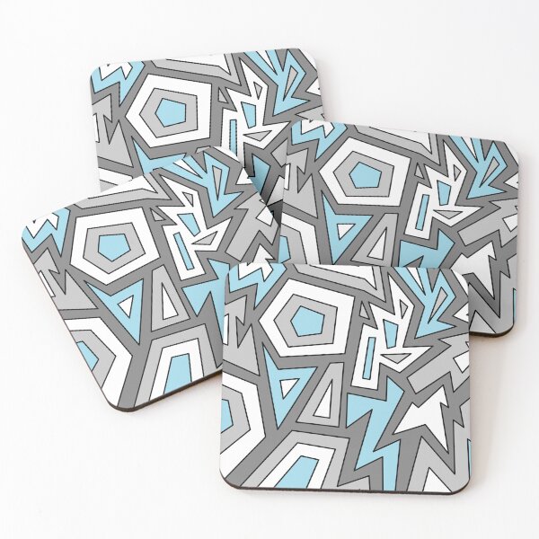 Item preview, Demiboy Pride Modern Geometric Abstract Blue designed and sold by JoyfulJen.